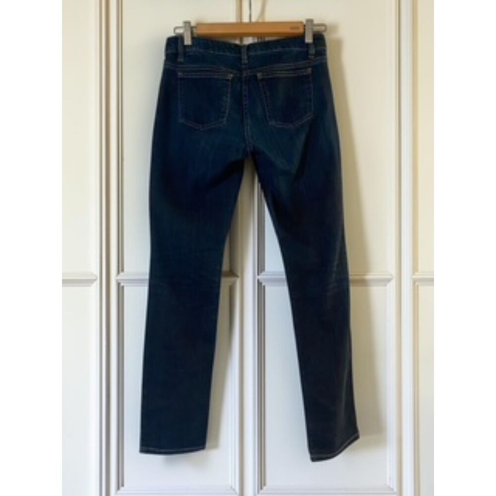 Eileen Fisher Classic Straight Leg Dark Wash Denim Jeans Size 2P 2 Petite